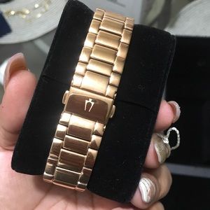 Rose gold women’s watch